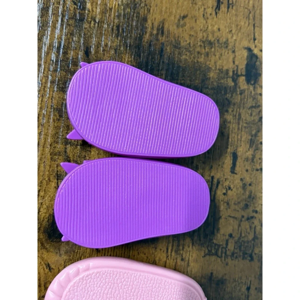 Our Generation Doll Shoes Lot Of 3 Pairs, Slip Ons Flats Purple Pink Mauve